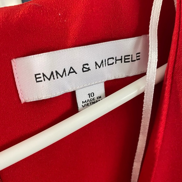 NEW High Waisted Wide Leg Red Jumpsuit - Picture 4 of 4